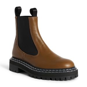 NIB Proenza Schouler Khaki Lug Sole boots size 37